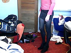 This femboy porn video features a hot and sultry trans performer showing off their body and ...
