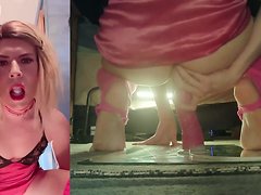 Watch as the beautiful blonde shemale, Jessica Bloom, pleasures her hot body with a big, har...